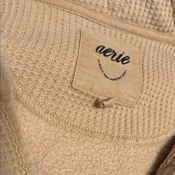 Beige Aerie snap sweatshirt - Picture 3 of 3